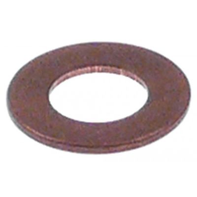 flat gasket copper D1 ø 16mm D2 ø 8,3mm thickness 1mm Qty 1 pcs