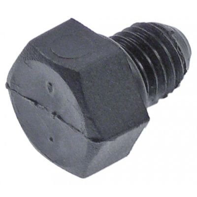 hexagonal screw M12x1,75 thread length 15mm plastic WS 19 Qty 1 pcs head thickness 10mm