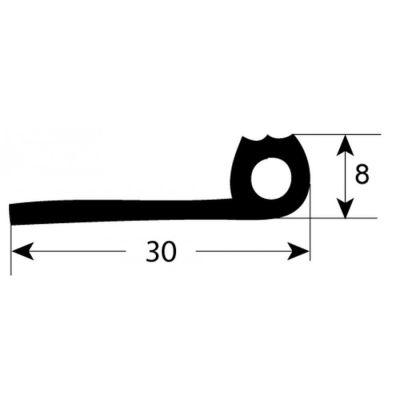 door seal profile 2949 L 3000mm Qty 1