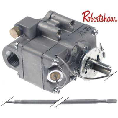 gas thermostat type FDTE 010154 up to 287°C low-550°F gas inlet 1/2" NPT bypass nozzle ø 0mm