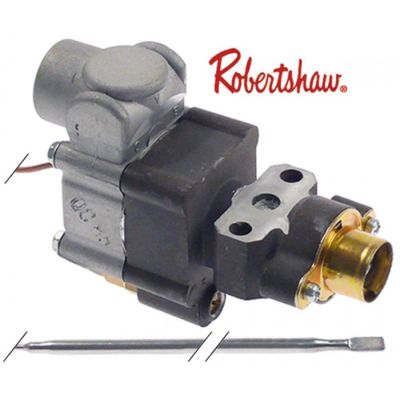 Valva de gaz termostatica, BJW 93-287°C, intrare gaz flansa, iesire gaz flansa, senzor ø 5 mm, senzor lungime 290mm - Cod 580062