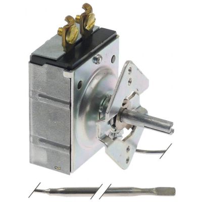 thermostat t.max. 93°C temperature range 15-93°C 1-pole 15A probe ø 5mm probe L 400mm