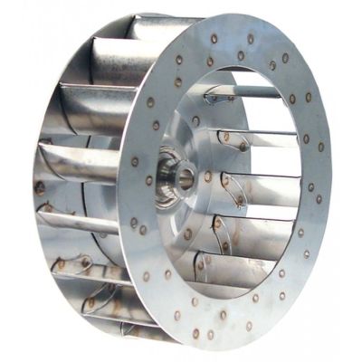 Palete pentru motor de ventilator de aer cald, D1 ø 180 mm D2 ø 11 mm D3 ø 16 mm, H1 60 mm H2 30 mm, palete 16 - Cod 601060