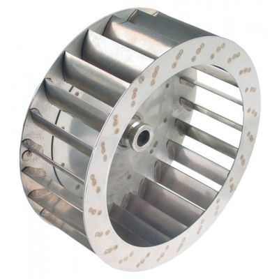 Palete pentru motor de ventilator de aer cald, D1 270 mm, D2 ø 19,5 mm D3 ø 23 mm, H1 100 mm H2 46 mm, palete 24 - Cod 601062