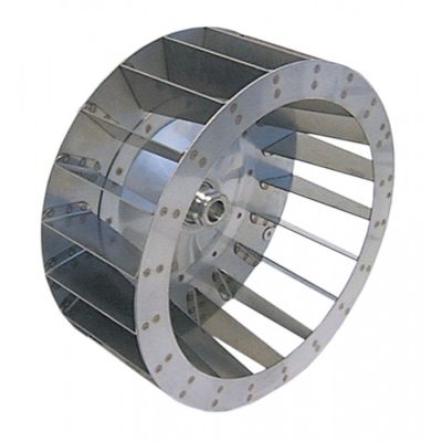 Palete pentru ventilator de aer cald, D1 ø 300 mm D2 ø 19,5 mm D3 ø 23 mm, H1 120 mm H2 46 mm, palete 20 - Cod 601065