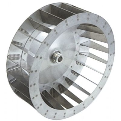 Rotor turbina ventilator ø350mm, H120mm, interior conic ø 19.5-23 mm, cu 24 aripioare - 601066