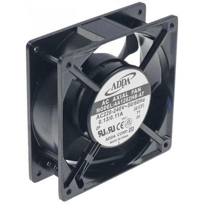 Ventilator axial patrat 119x119mm, H 38mm, putere 23/20W, 230V, rulment cu bile - 601080