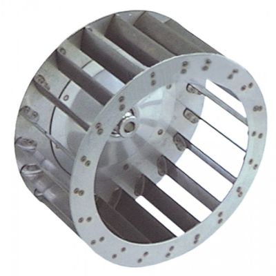 Palete pentru motor de ventilator de aer cald, D1 ø 210 mm D2 ø 11 mm D3 ø 16 mm, H1 100 mm H2 30 mm, palete 20 - Cod 601095