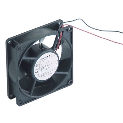 Ventilator 12V DC, 0,8 W, patrat 92 x 92 mm, H 25 mm, cu rulmenti cu bile, EBM 3412 - 601120