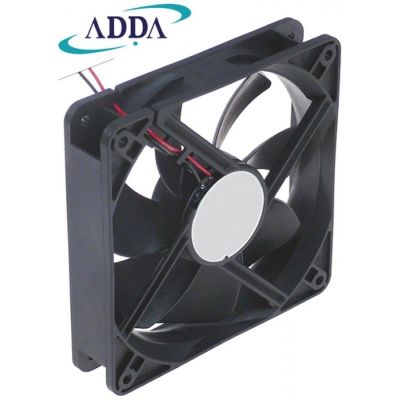 Ventilator Axial, L 119 mm, W 119 mm, H 25 mm, 24 V CC, 5 W, rulment cu bile, conectare cablu, plastic - Cod 601159