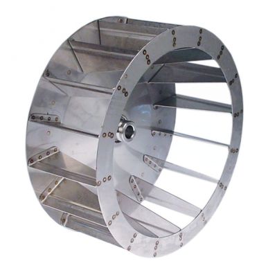 Palete pentru motor de ventilator de aer cald, D1 ø 335 mm D2 ø 19,5 mm D3 ø 23,5 mm, H1 135 mm H2 50,5 mm, palete 16 - Cod 601213