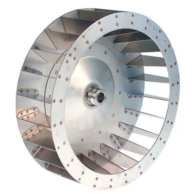 fan wheel D1 ø 335mm H1 100mm vanes 24 D2 ø 19,5mm D3 ø 23mm H2 45mm