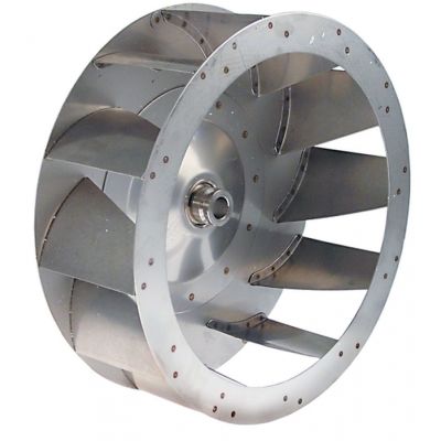 fan wheel D1 ø 350mm H1 120mm vanes 12 D2 ø 19,5mm D3 ø 23mm H2 45mm