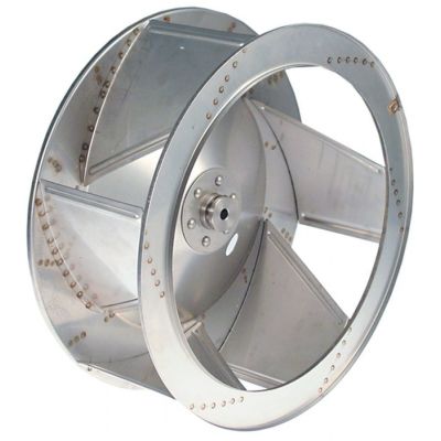 fan wheel D1 ø 350mm H1 135mm vanes 6 D2 ø 10mm D3 ø 10mm H2 37,5mm