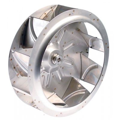Palete pentru motor de ventilator de aer cald, D1 ø 340 mm D2 ø 13 mm D3 ø 16 mm, H1 95 mm H2 37 mm, palete 9 - Cod 601306