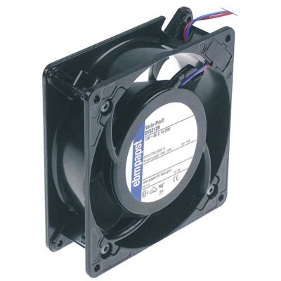 axial fan L 127 mm W 127 mm H 38 mm 12 V DC 21 W bearing ball bearing connection cable - 601309