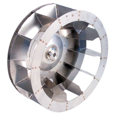 Turbina ventilator cu 12 aripioare D1 ø 350 mm, H1 125 mm, D2 ø 13 mm, D3 ø 16 mm, H2 37 mm - 601322