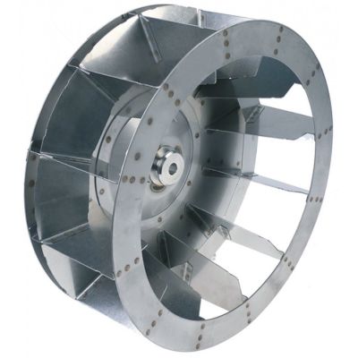 Turbina rotor ventilator cu 12 aripioare, ø 350 mm, H1 135 mm,  ø int 13 mm - 601323