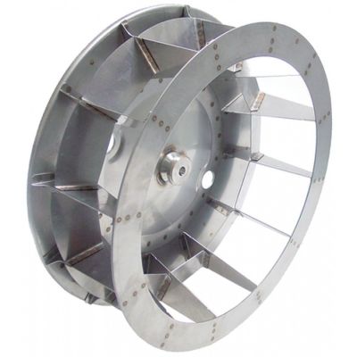 fan wheel D1 ø 450mm H1 155mm vanes 12 D2 ø 13,5mm D3 ø 17mm H2 45mm