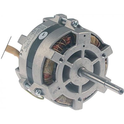 Motor pentru ventilator de aer cald, 220 V, faze 1, 50 Hz, 0,1 kW, 1350 rpm, viteze 1, L1 105 mm, L2 66 mm L3 35 mm, D1 ø 10 mm, FIR - Cod 601360