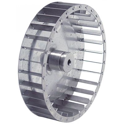 Palete pentru motor de ventilator de aer cald, D1 ø 160 mm D2 ø 8 mm D3 ø 8 mm, H1 40 mm H2 26 mm, palete 30 - Cod 601384
