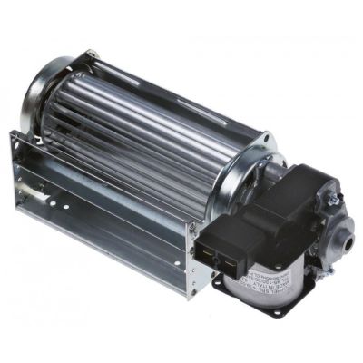 Ventilator tangential cu tambur, lungime 120 mm, tambur ø 45 mm, pozitie motor dreapta, 230 V, 50 Hz, 17 W, universal - Cod 601454