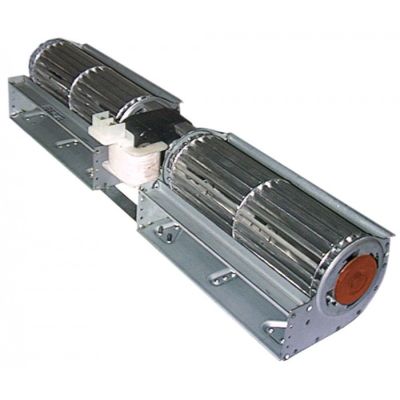 Ventilator tangential 2x180 mm, tambur ø 60 mm, motor central, 230 V, 50 Hz, 30 W, universal - 601455