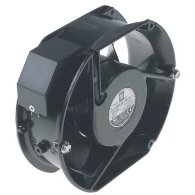 Ventilator Axial, L 172 mm, W 150 mm, H 55 mm, 230 V AC, 50/60 Hz, 35 W, rulment cu bile, conectare Faston, metalic - Cod 601473