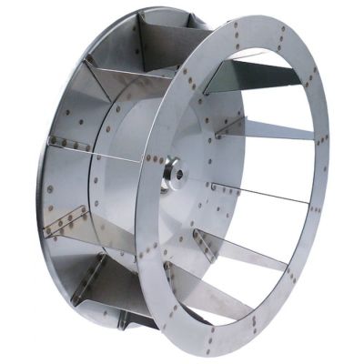 Turbina ventilator cu 12 aripioare, ø 450 mm, H1 160 mm, D2 ø 13 mm, D3 ø 17 mm - 601502