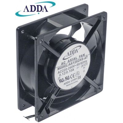Ventilator axial patrat 119x119 mm, H 38 mm, 17/15 W, 220V CA, 50/60Hz - 601604