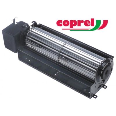 Ventilator tangential cu tambur ø 60 x 240 mm, pozitie motor stanga, 230V, 50Hz, 25W, frigorifice - 601642
