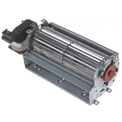 Ventilator tangential cu tambur L 180 mm, tambur ø 60 mm, pozitie motor stanga, 230V, 50Hz, 25W, universal - 601646