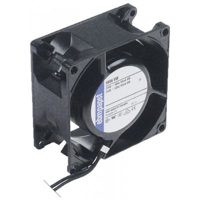axial fan L 80mm W 80mm H 38mm 230V AC 50/60Hz 9W connection cable manuf. no. 8886 VW