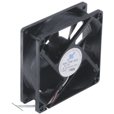 Ventilator axial patrat L 80x80 mm, grosime 25 mm, 18VDC - 601743