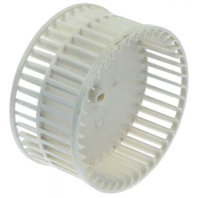 fan wheel for radial fan ø 96mm shaft diameter 4x5mm H 49mm blades 40 plastic