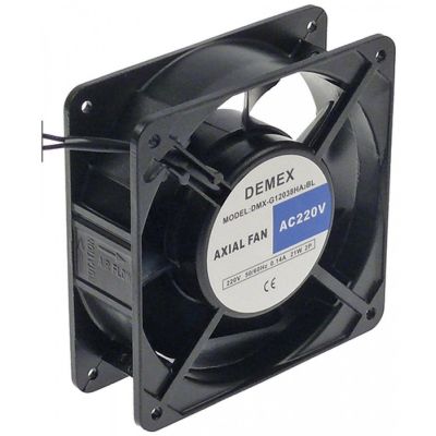 axial fan L 120mm W 120mm H 40mm 220-240 50-60Hz 32W bearing slide bearing manuf. no. PD120B/S