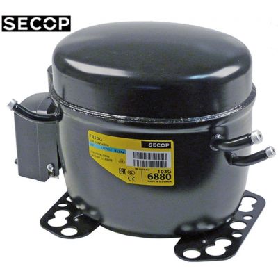 Compresor ermetic FR10G, refrigerant R134a, 230V, 50Hz, motor tip RSIR/CSIR, 1/3 HP, 275W, cilindree 9,05 cm³, 10,6 kg - 605054