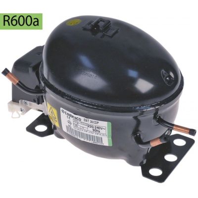 compressor coolant R600a type EMT30CDP 230V 50Hz HBP fully hermetic 7,2kg cylinder capacity 4,5cm³
