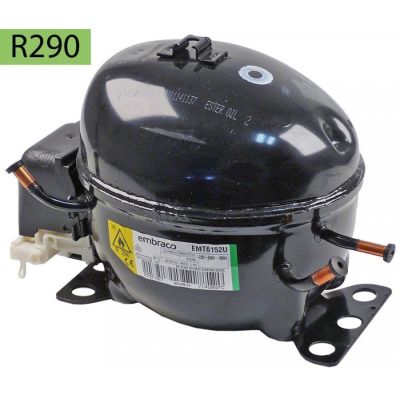 compressor coolant R290 type EMT6152U 220-240V 50 Hz MBP 7,8 kg 1/4HP power input 418 W
