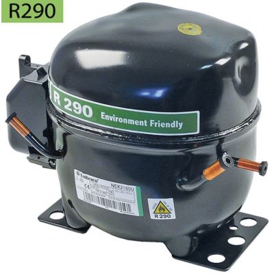compressor coolant R290 type NEK2160U 220-240V 50 Hz LBP 11,9 kg 3/4HP power input 729 W
