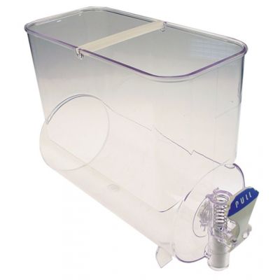 container with lever siver