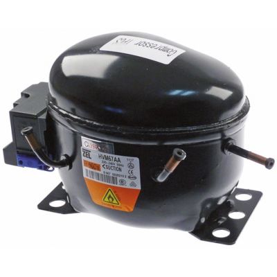 compressor coolant R600a type HVM67AA 220/240V 50Hz 7,5kg power input 109W RSIR H 180mm