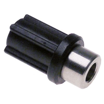 Cuplaj L 36 mm, D1 ø 18 mm, D2 ø 21 mm, filet M6L stanga, 4 dinti - 651032