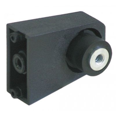 console for handle rod tube ø 16mm H 42mm circular pipe plastic mounting pos. right/left