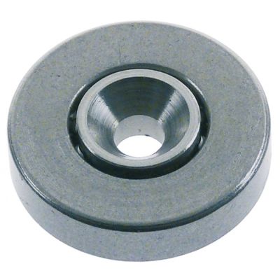 roller rollerø 33,3mm B1 7,9mm overall width 9,5mm SS tread SS bearing ball bearing