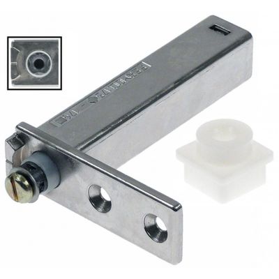 Balama usa frigider - congelator, L 75 x 25.6 mm, H 100 mm, montare stanga/dreapta - 690494