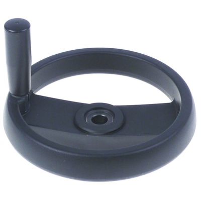 hand wheel ø 200mm D1 ø 50mm bore ø 16mm L1 28mm L2 55mm with folding handle handle length 85mm