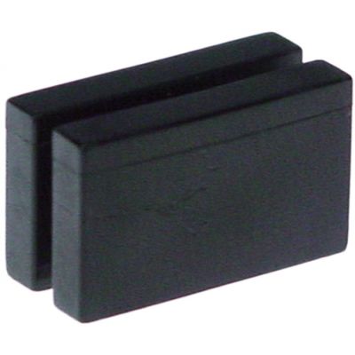 stop fortelescopic rail L 20mm plastic H 12mm D 9mm