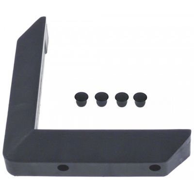 bumper angle L 145x145mm black