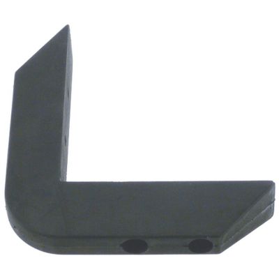 bumper angle L 125x125mm black